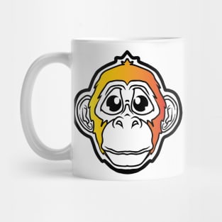 Sad Monkey (Orange Gradient) Mug